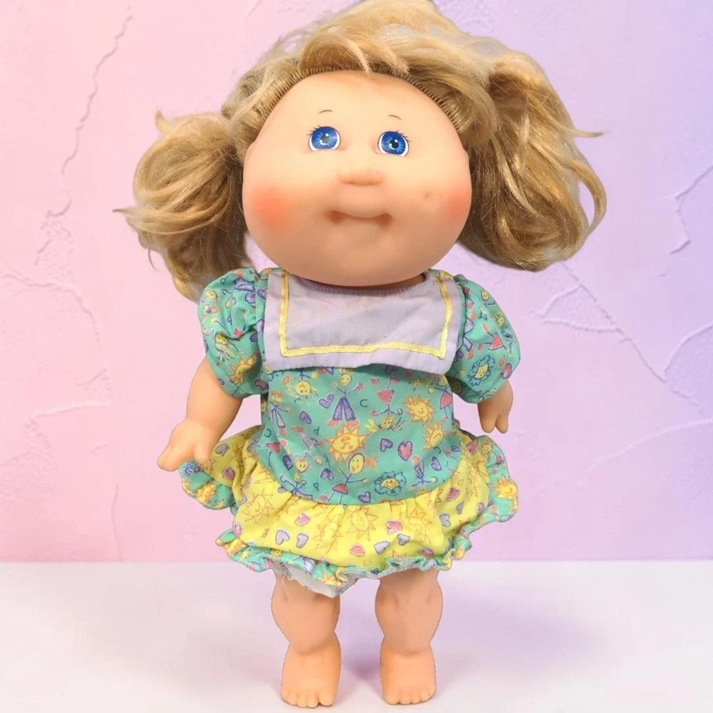 VTG 80's Hasbro Cabbage Patch Kids Splash N Tan Doll Blonde Blue Eyes 14